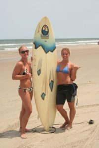 Surfer girls in Corolla